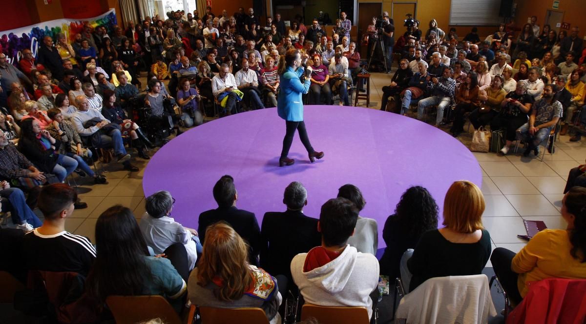 Podemos celebra su mitin central en Zaragoza