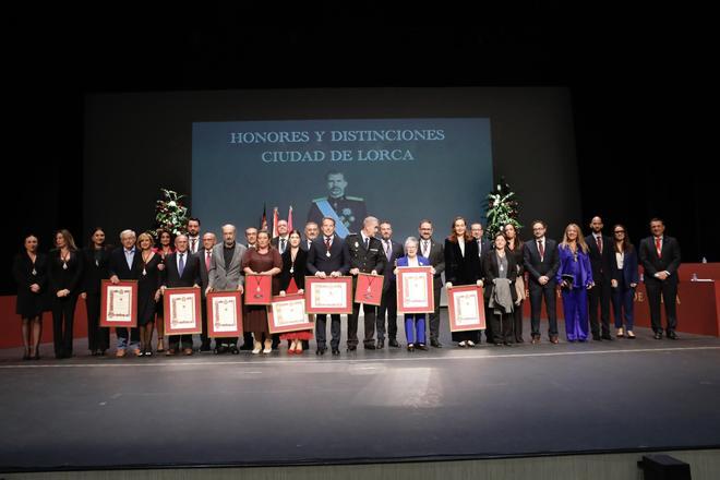 La entrega de Honores y Distinciones de Lorca, en imágenes