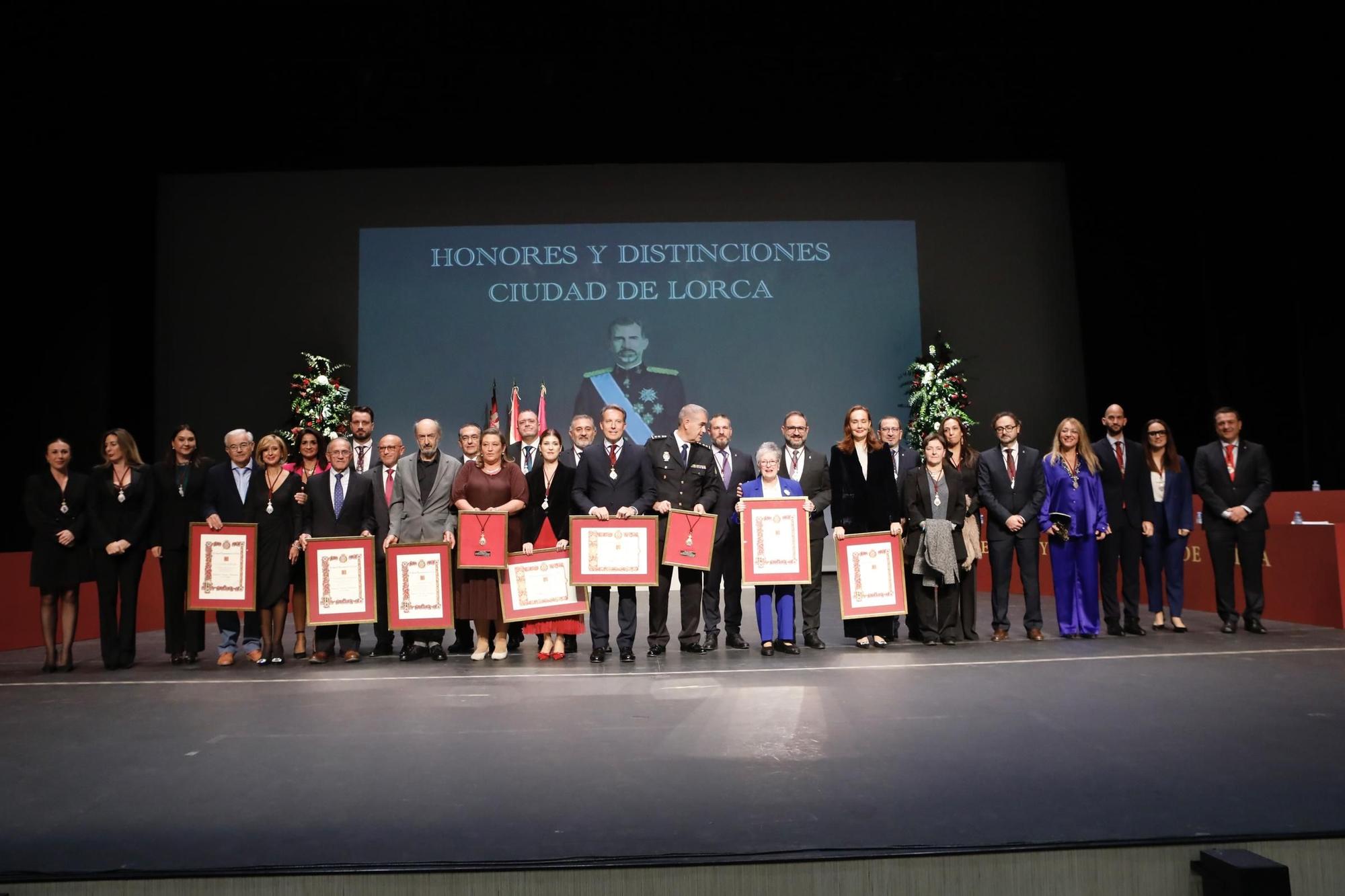 La entrega de Honores y Distinciones de Lorca, en imágenes