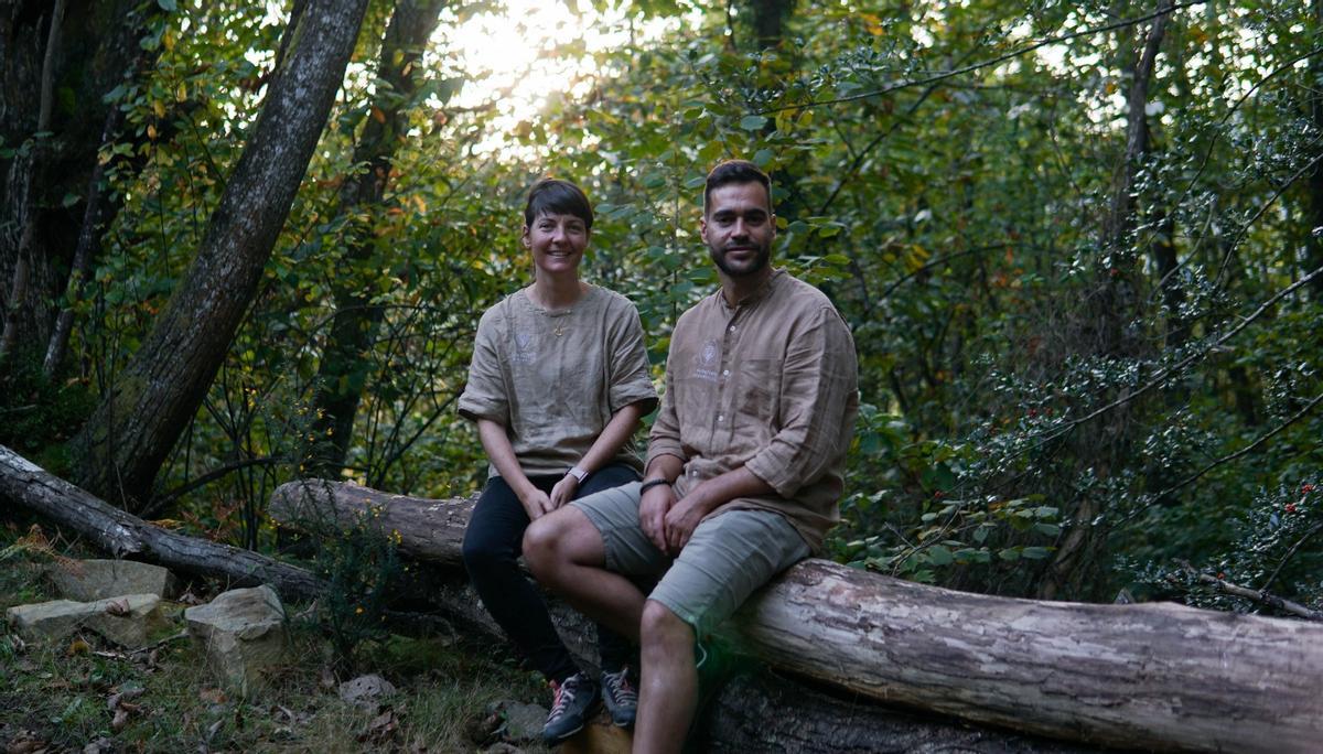 Marlén López y Manuel Persa, del Laboratorio Biomimético, en Ladines