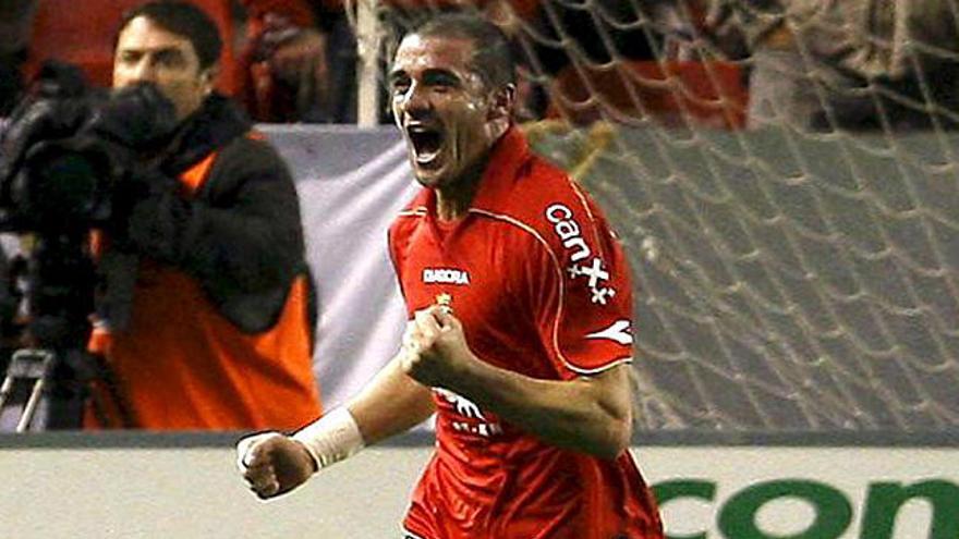 Punto de oro. Pandiani metió el gol del empate a un minuto del final.