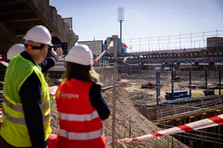 En imágenes | Visita a las obras de La Romareda cuando se cumple un año del inicio de los trabajos