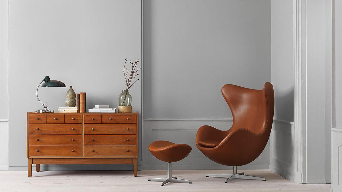 Silla huevo original o 'Egg chair' diseñada por Arne Jacobsen y editada por Fritz Hansen