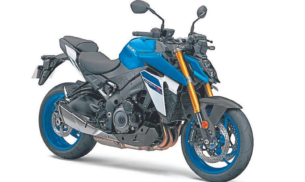 La forma deportiva del modelo de moto.