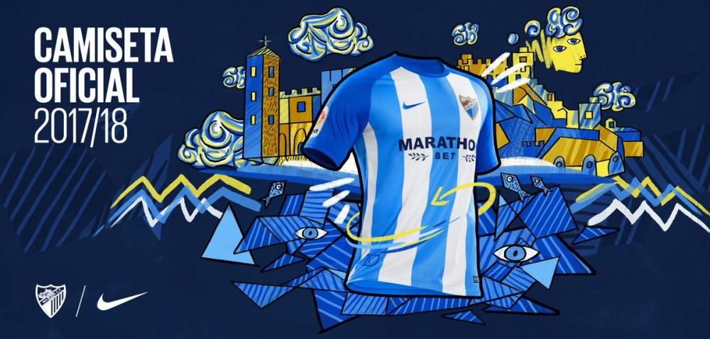 Nueva equipación del Málaga CF.