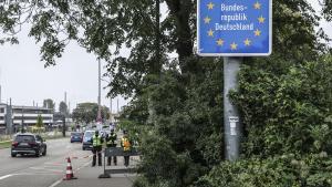 Control de la policía alemana en el paso de Kehl, en la frontera entre Alemania y Francia, el pasado 16 de septiembre.