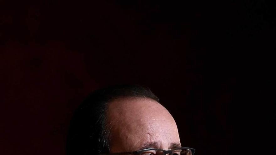 Hollande, horas antes de anunciar a Francia su renuncia a la reelección.