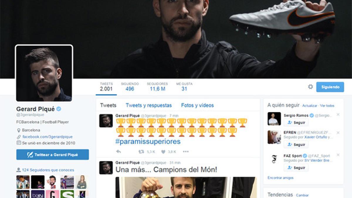 Piqué respondió en Twitter a Granero y Arbeloa