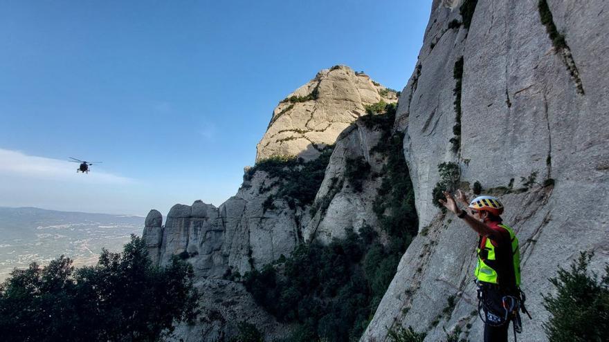 Els rescats a Montserrat es tornen a enfilar als nivells de prepandèmia