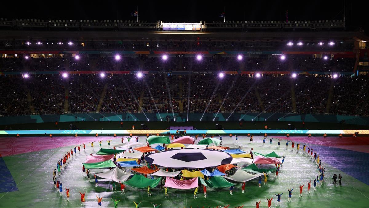 Ceremonia de inauguración del Mundial de Australia y Nueva Zelanda.