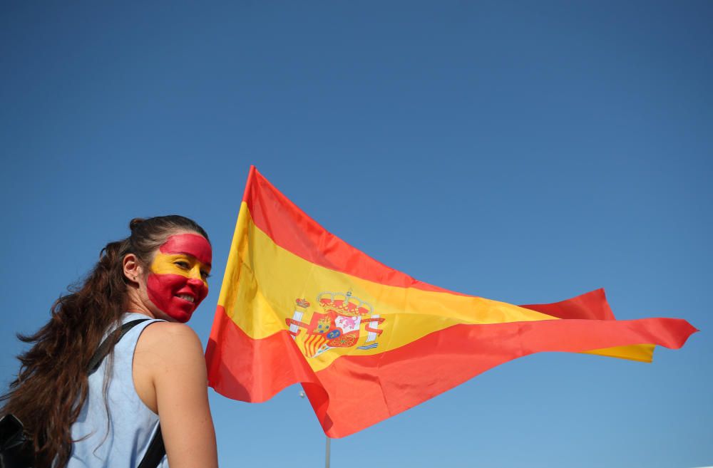 Las aficiones del Portugal - España