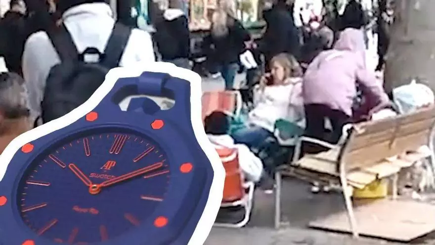 Acampadas por el Swatch x Audemars Piguet: Barcelona se suma a la fiebre mundial por el 'Royal Pop'