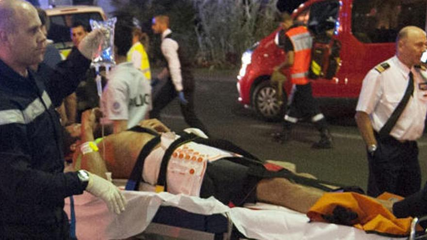 Uno de los heridos en el atentado de Niza.