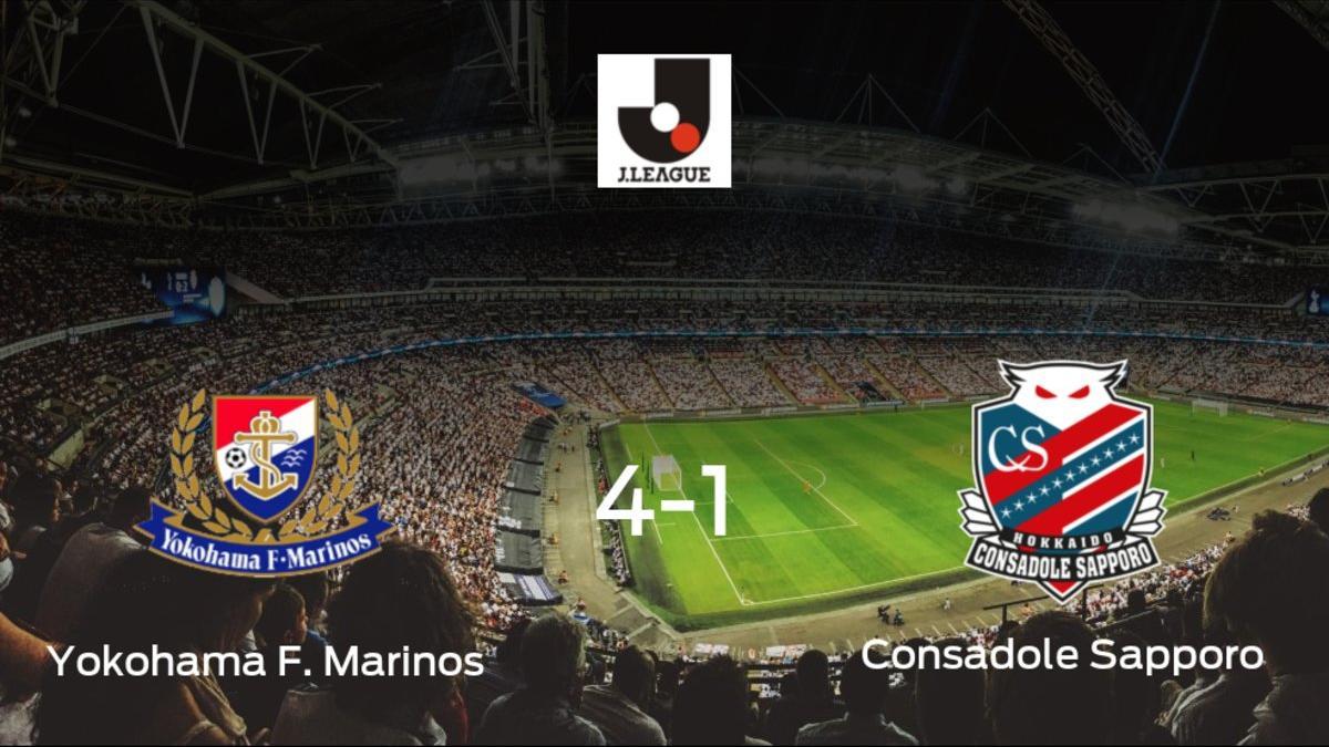 El Yokohama F. Marinos muestra su poderío tras golear al Consadole Sapporo (4-1)