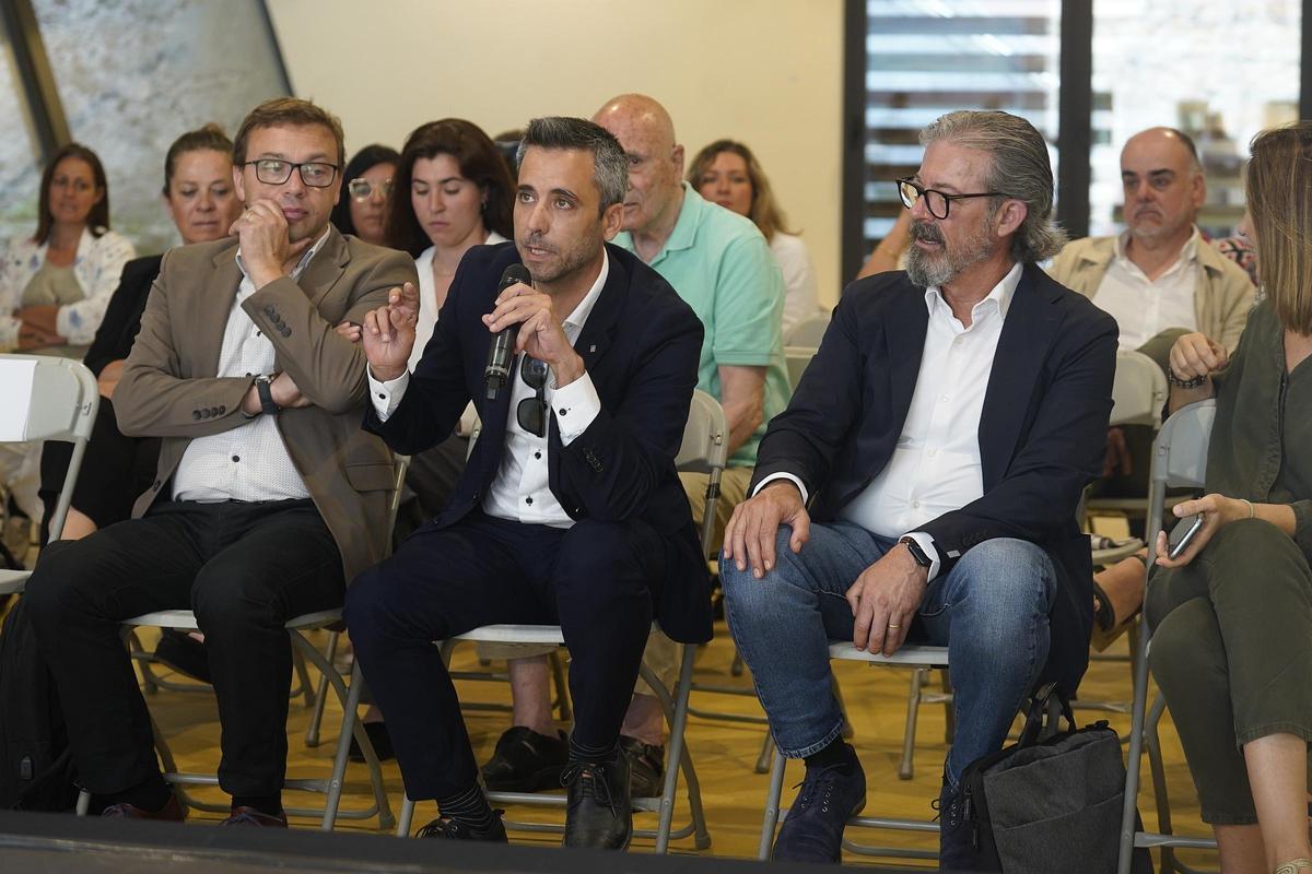 Pau Rich, director territorial del Departament d’Empresa i Treball a Girona durant la seva intervenció.