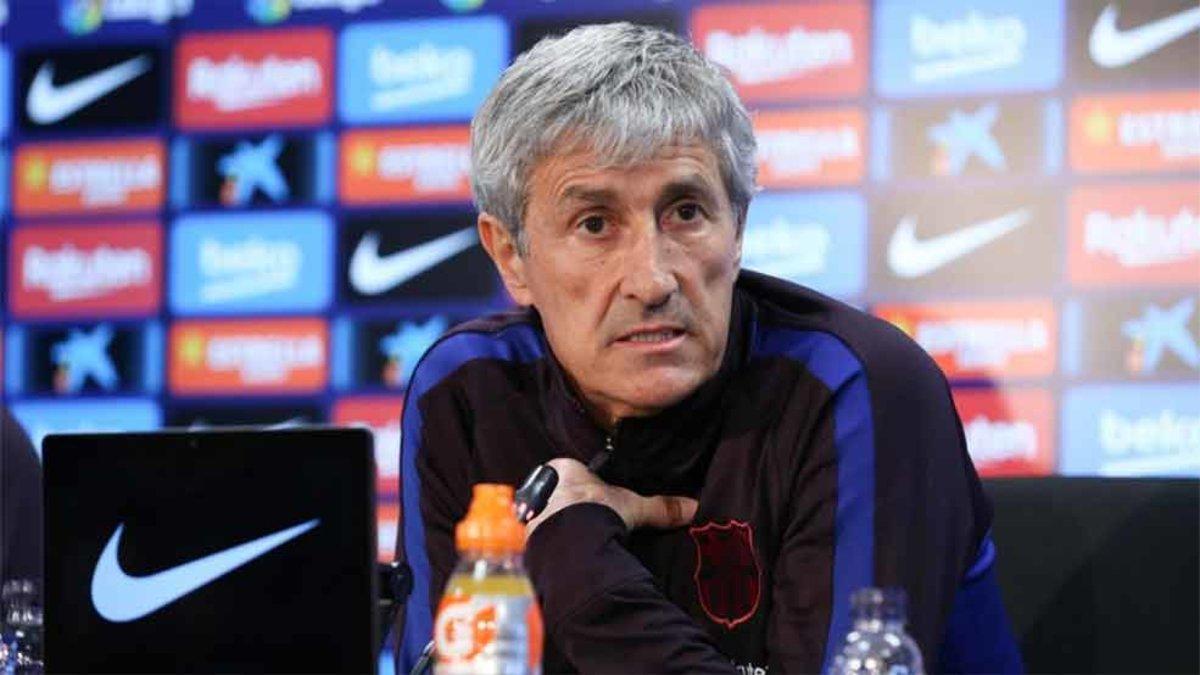 Quique Setién, entrenador del FC Barcelona