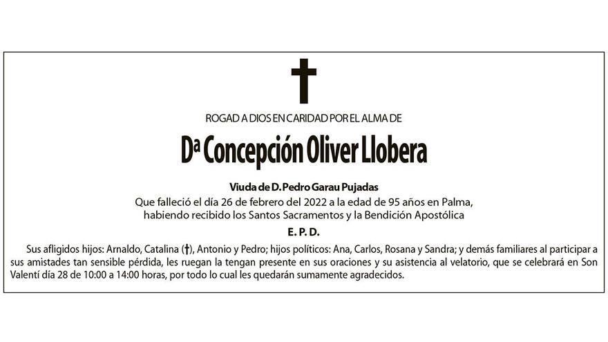 Dª Concepción Oliver Llobera (Familia)