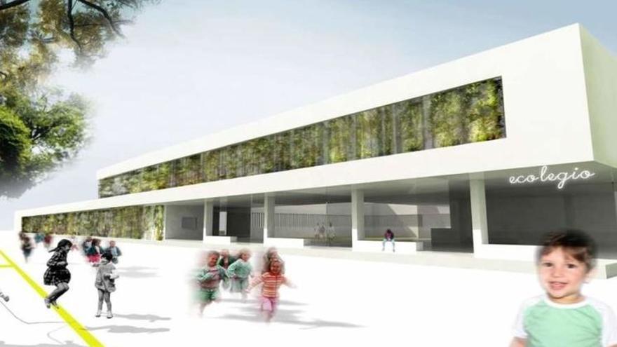 Imagen del proyecto del nuevo colegio en Almendralejo