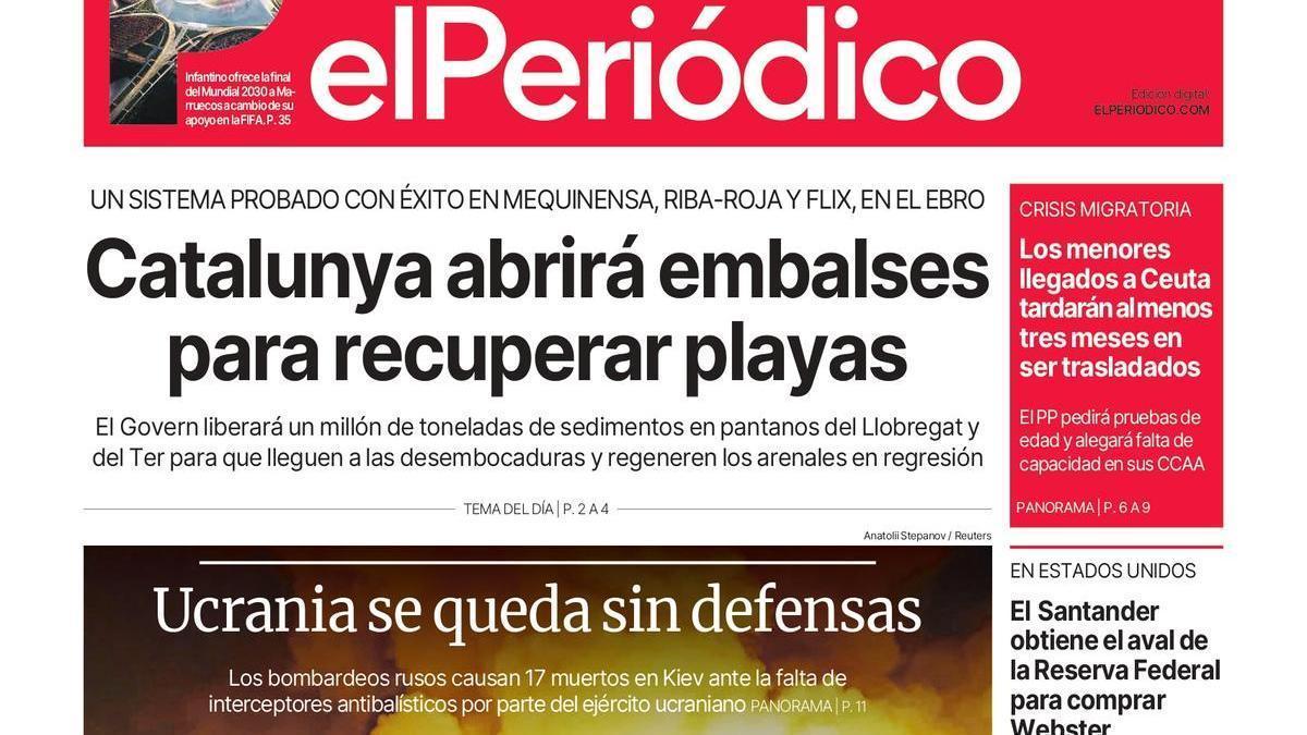La portada de EL PERIÓDICO del 6 de agosto de 2026
