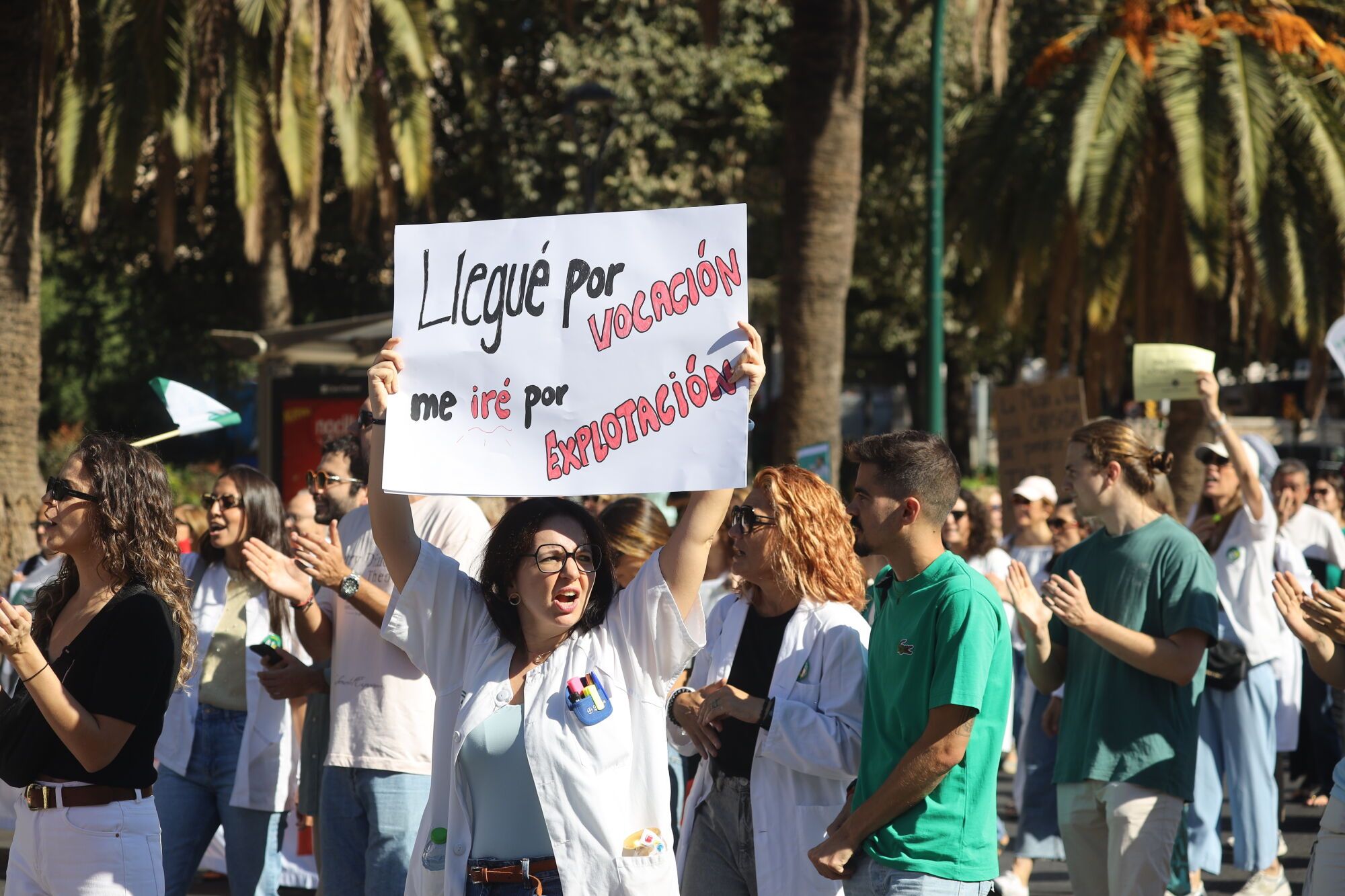 MLG 03-10-2025 Manifestación de la sanidad pública en Málaga.