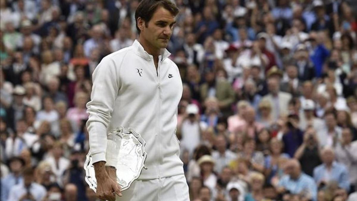 Roger Federer, finalista en Wimbledon