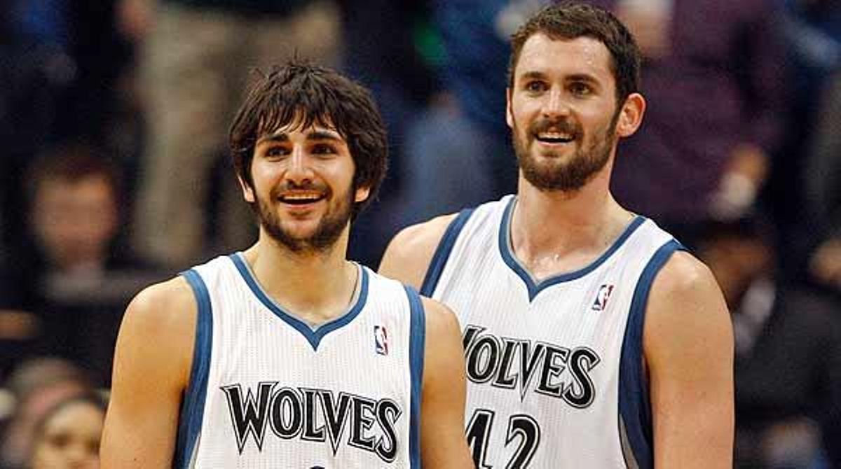 La millor assistència de la nit, a càrrec de Ricky Rubio.