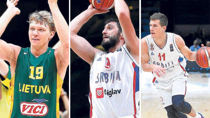 Mindaugas Kuzminskas, Stefan Markovic y Nemanja Nedovic han jugado un buen Eurobásket.