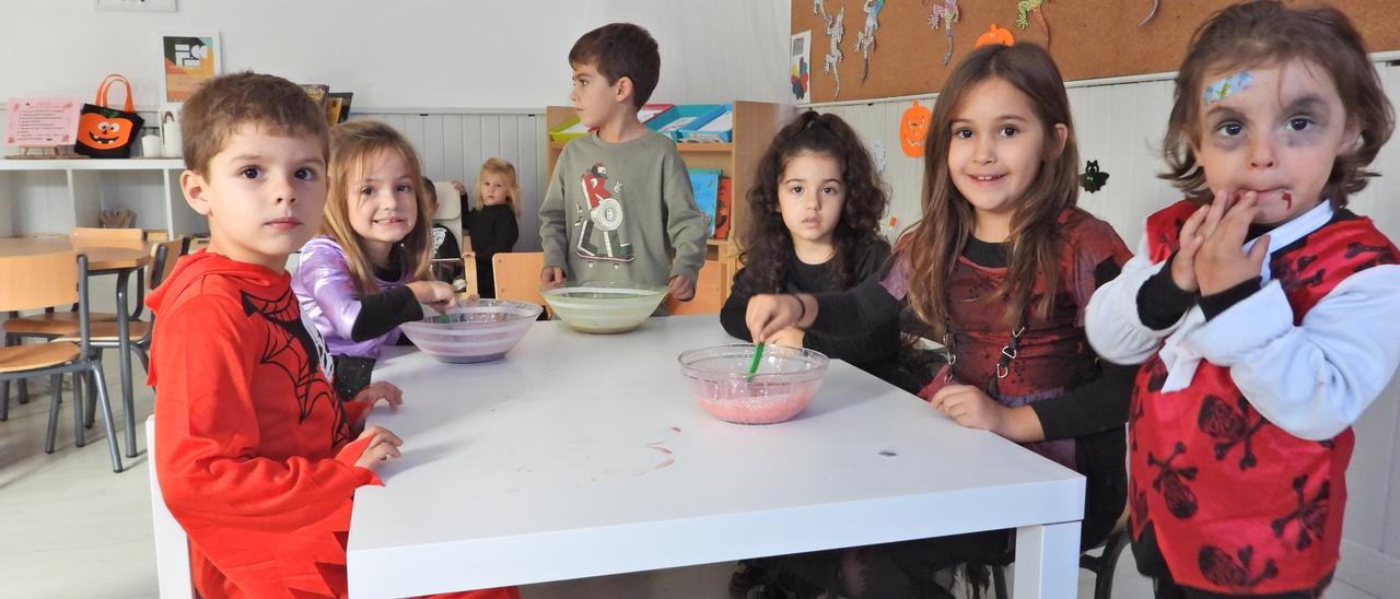 Quince alumnos entre 3 y 8 años conviven en la escuela de San Paio, que forma parte del CRA Amencer Ribadavia.