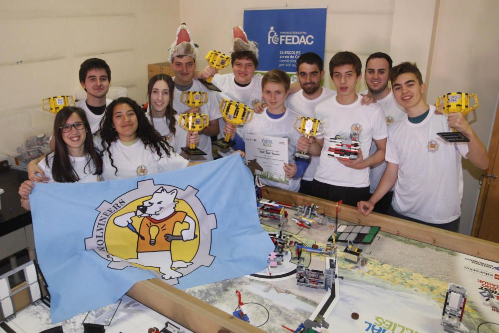 Un equip gironí participa a la final mundial de la First Lego League