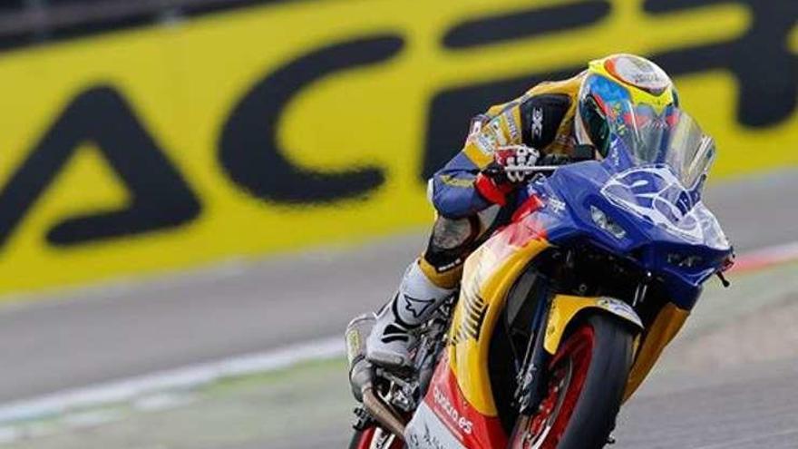 Borja Sánchez, durante su participación en Assen.