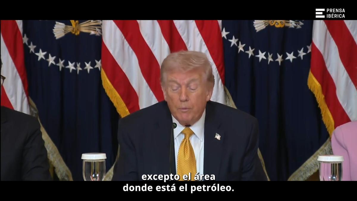 Trump advierte que puede destruir oleoductos de la isla de Jarg "con cinco minutos de aviso"