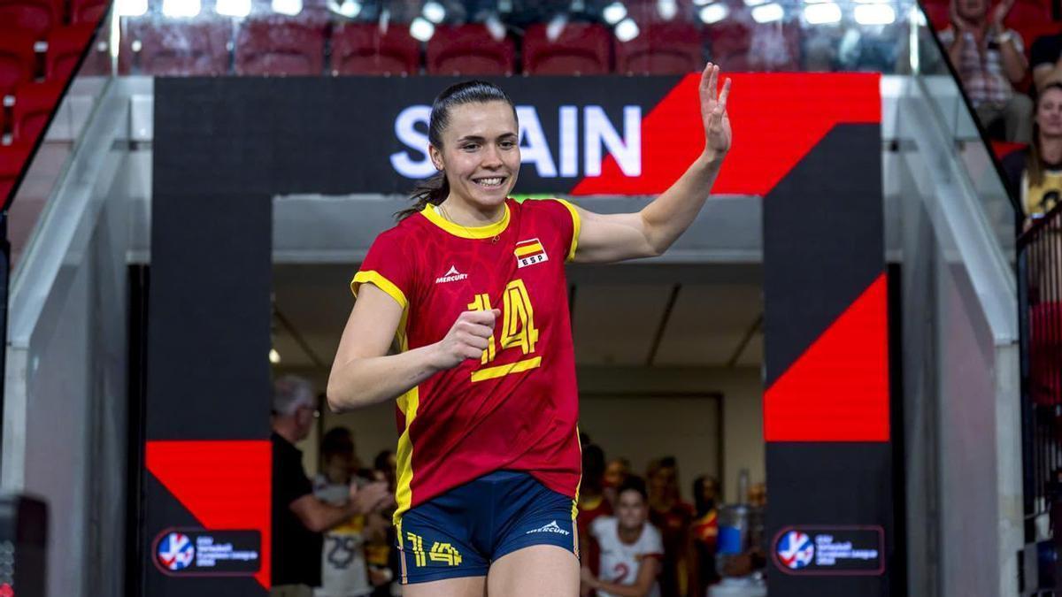 Inés Victory en un encuentro con la selección sub 19.