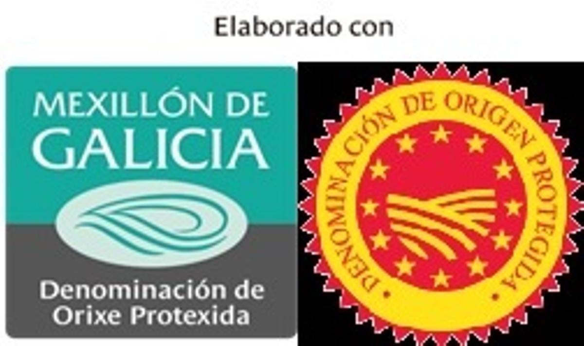Dos de los sellos de Mexillón de Galicia.