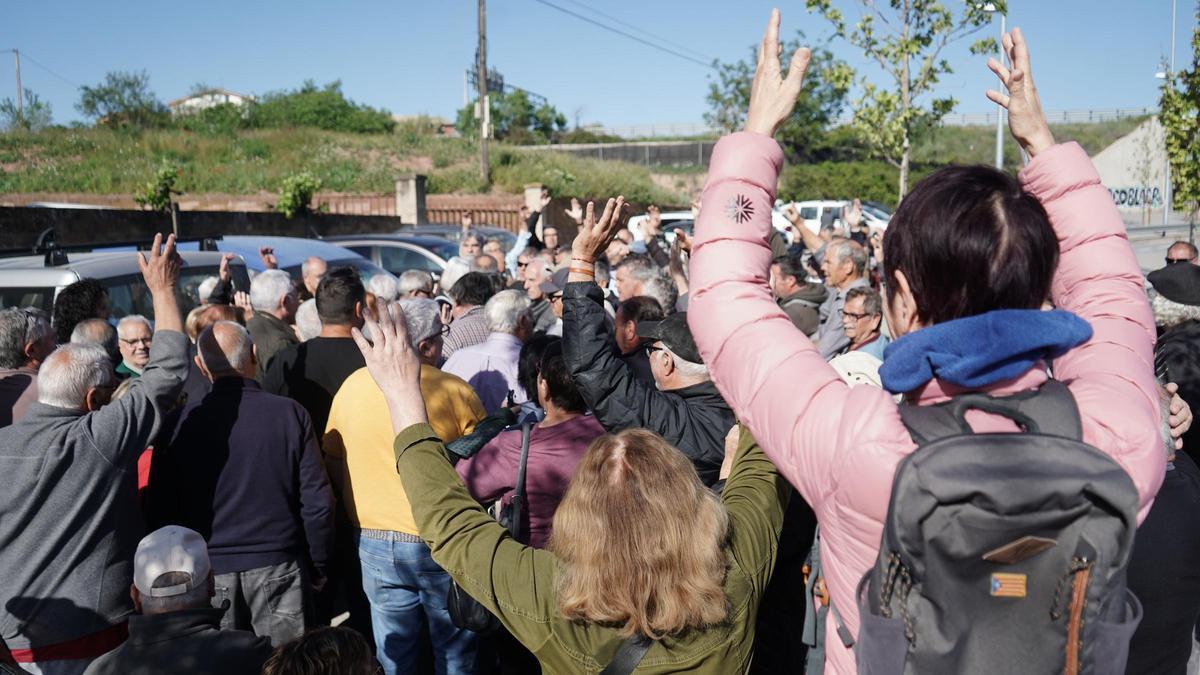 La revolta dels hortolans del regadiu de Manresa en imatges