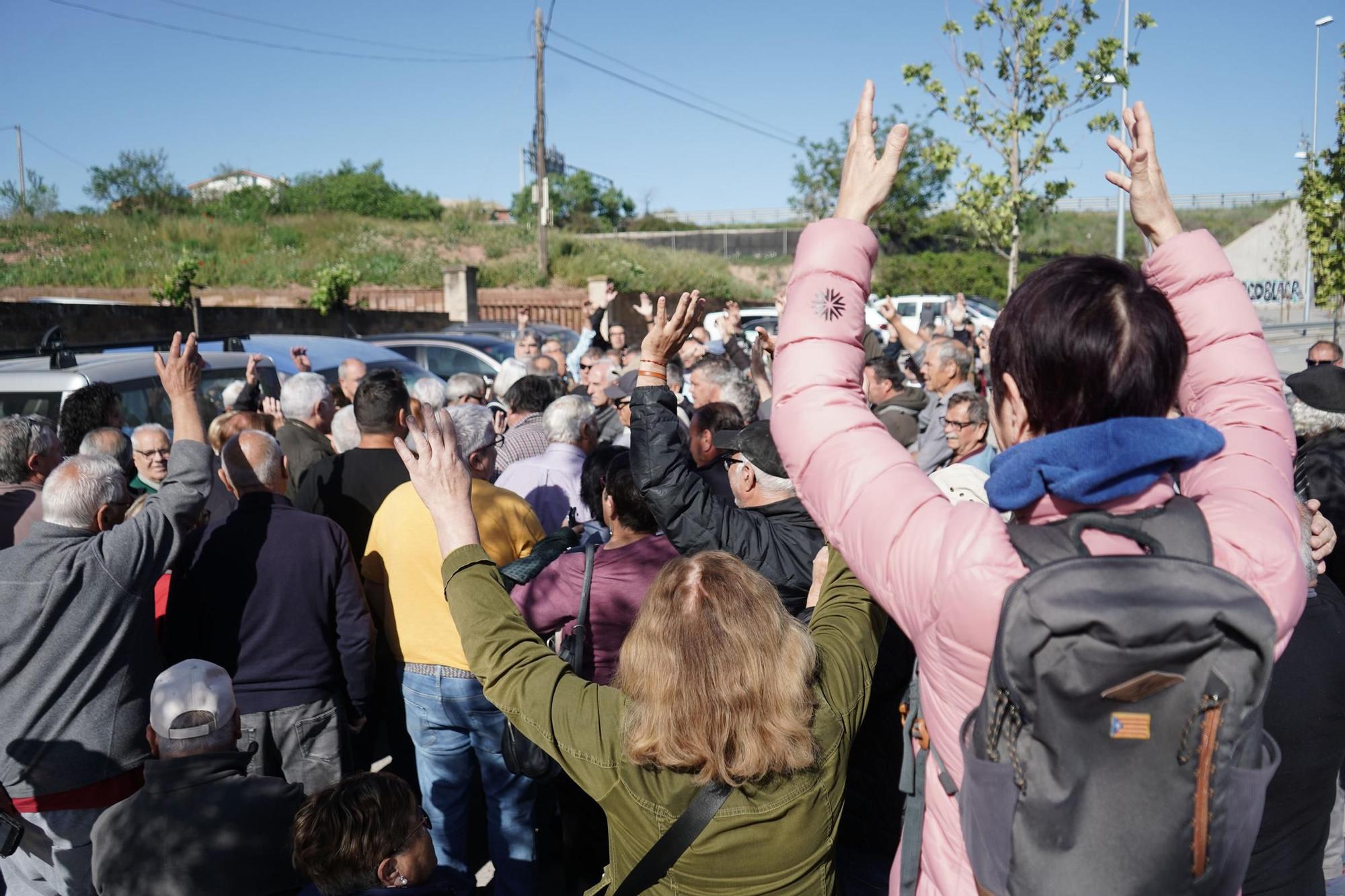 La revolta dels hortolans del regadiu de Manresa en imatges