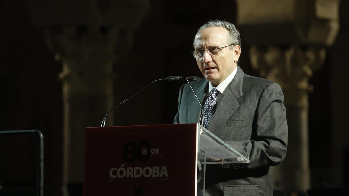 Javier Moll, presidente de Prensa Ibérica, durante el acto del 80 aniversario de Diario CÓRDOBA.