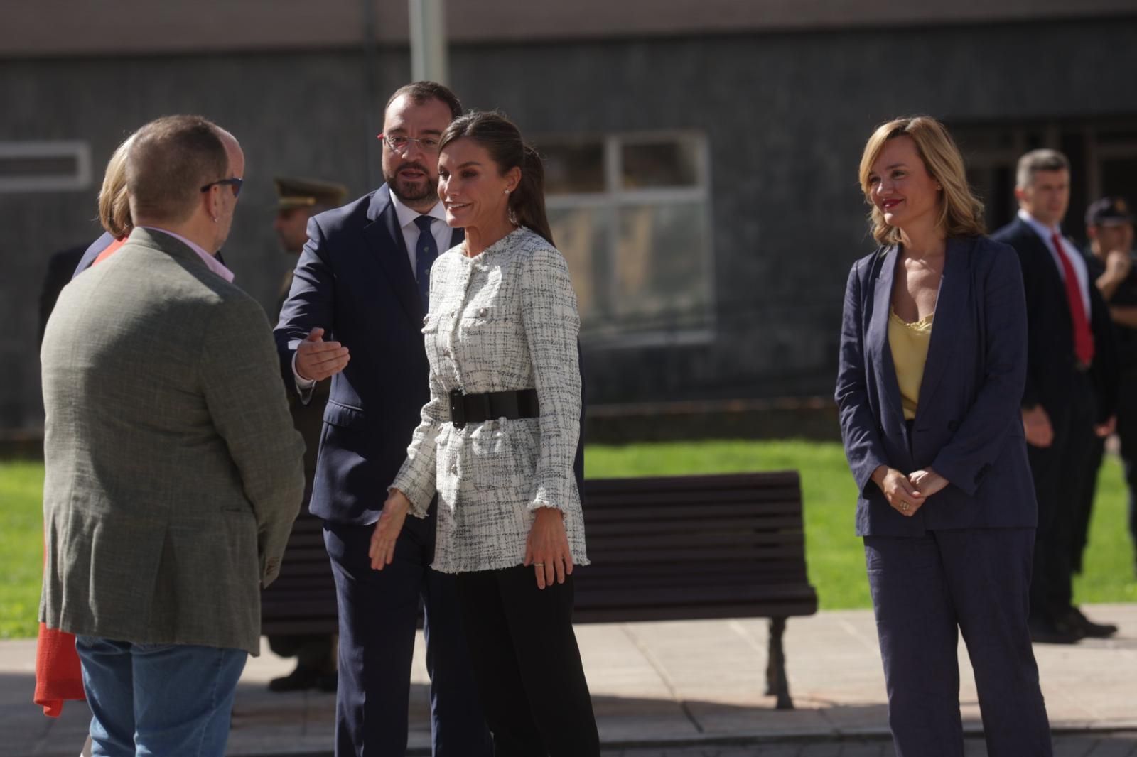 La Reina Letizia inaugura el curso de FP en el Cislan de Langreo