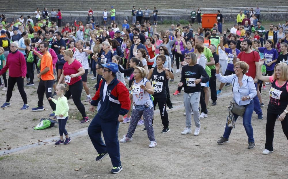 Alrededor de 3.000 personas participaron en la mañana del domingo en la marcha solidaria de 9 kilómetros de Aspanaex.