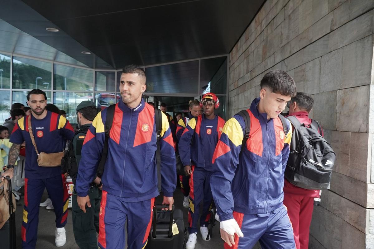 Llegada de la Selección Española a A Coruña Llegada de la Selección Española a A Coruña