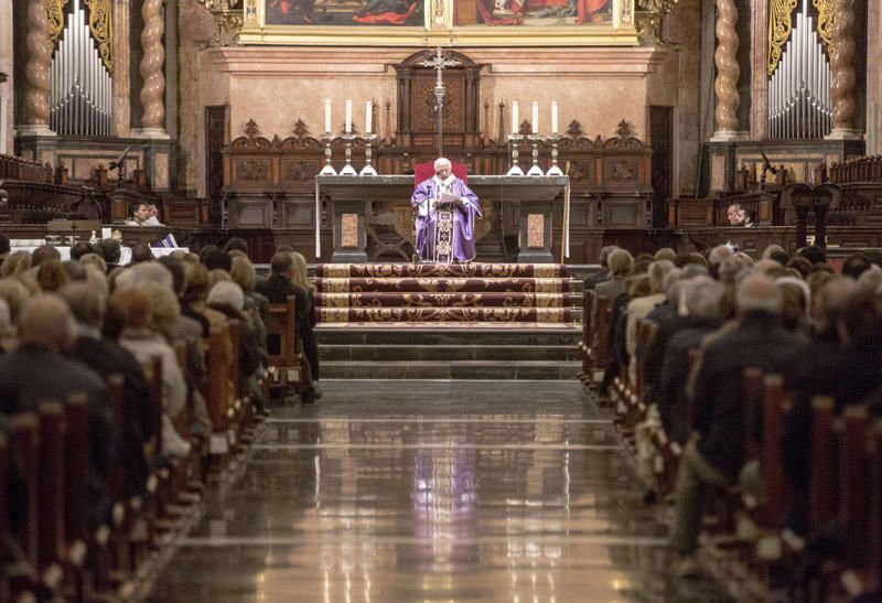 Misa celebrada en la Catedral de València en el primer aniversario de la muerte de la exalcaldesa