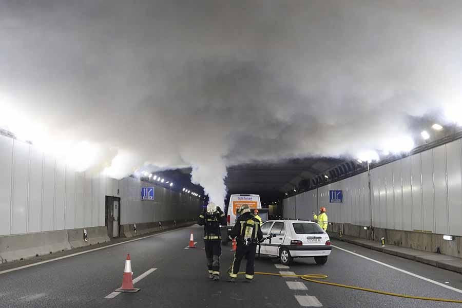 Simulacro de accidente en el túnel de Los Omeyas