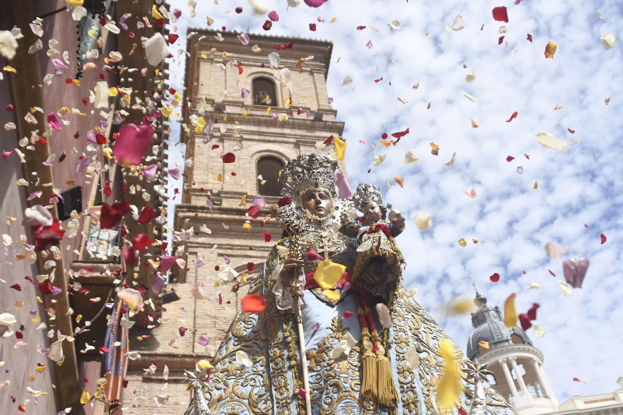 Misa huertana y procesión con la Virgen de la Fuensanta en el Bando de la Huerta