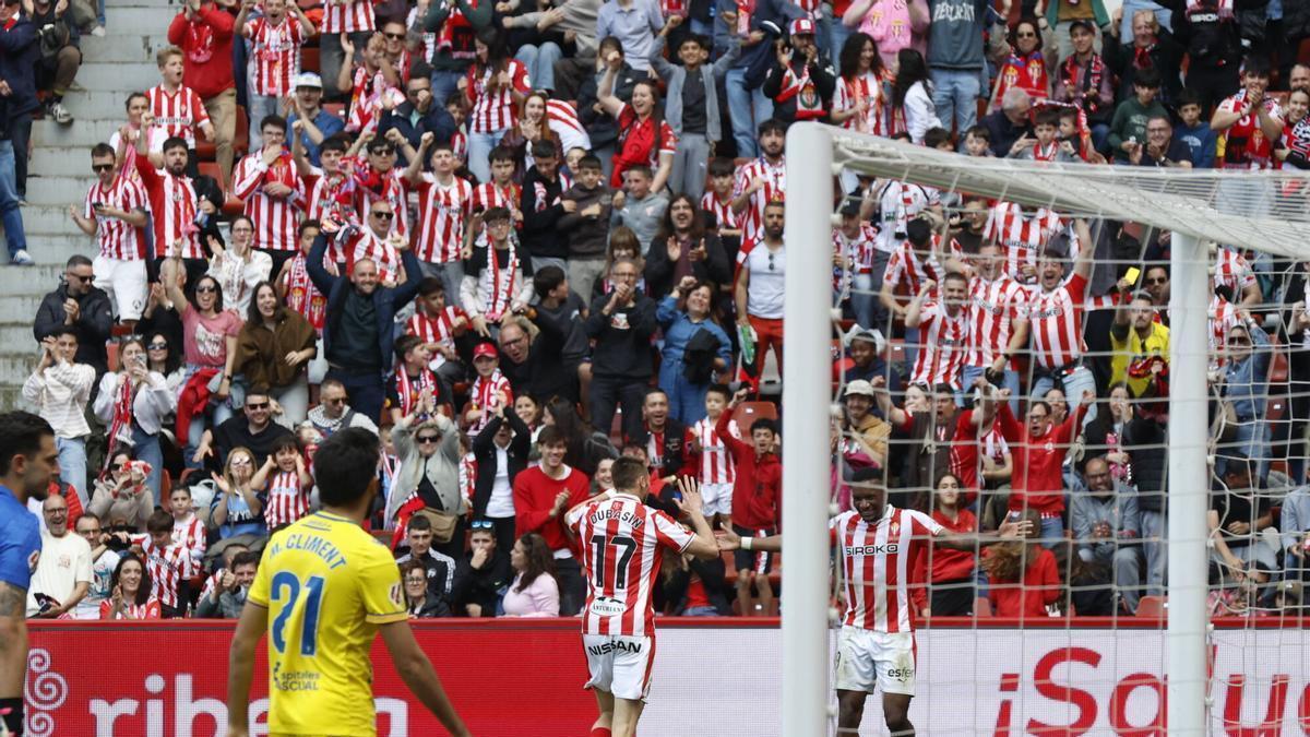 EN IMÁGENES: Victoria del Sporting frente al Cádiz en El Molinón