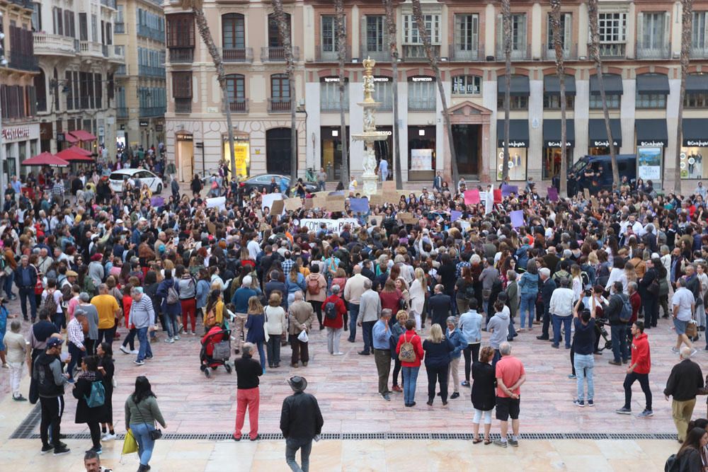 Manifestación en Málaga contra la sentencia de la Manada