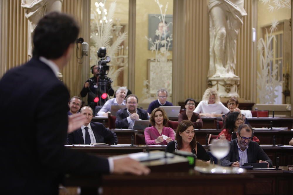 Segunda sesión del debate de política general en el Parlament de les Illes Balears