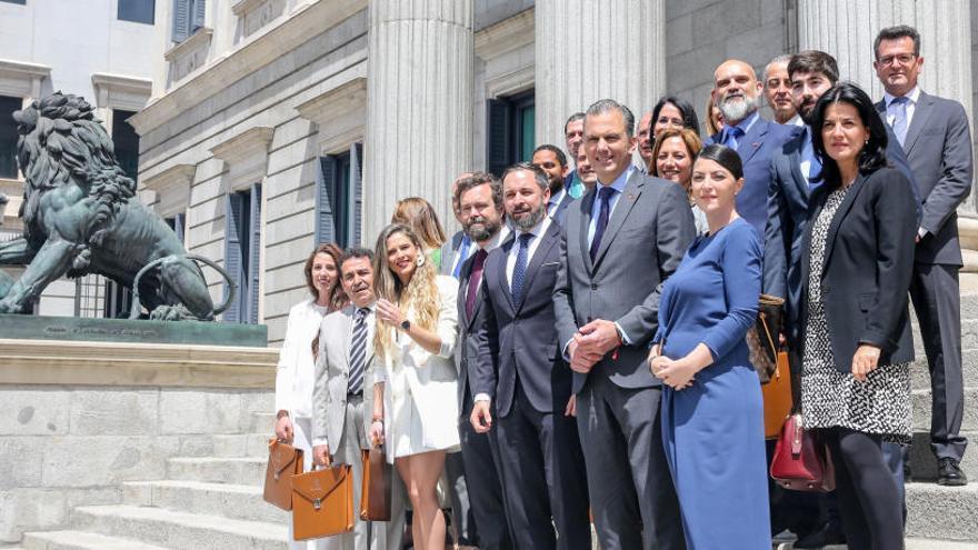 Los 24 diputados electos de Vox, en el Congreso