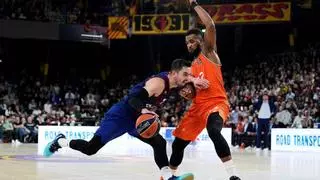Barça-Valencia Basket: La suerte vuelve a ser esquiva y el Valencia Basket cae de nuevo en el Palau