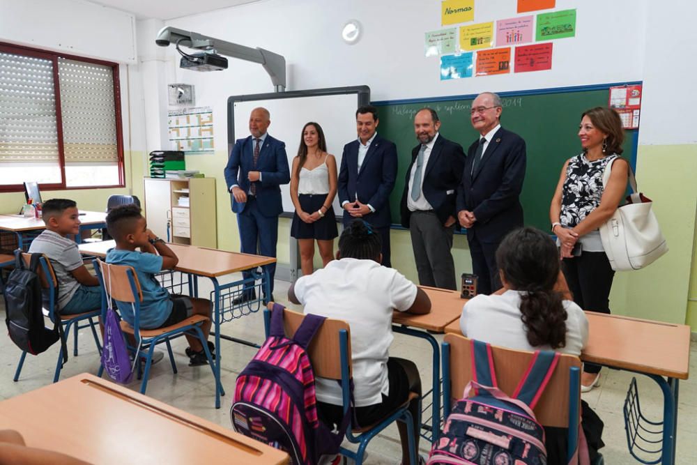 Juanma Moreno inaugura el nuevo curso en Málaga