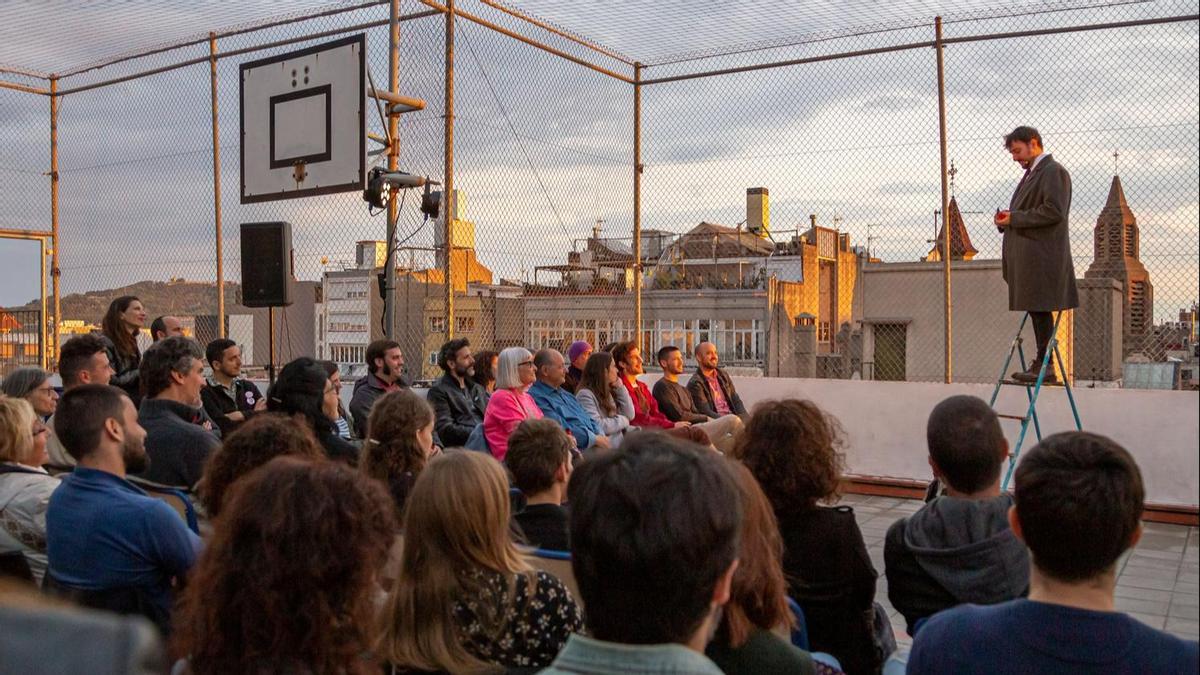 Monólogo 'Les paraules dels altres' en una edición anterior de Terrats en Cultura.