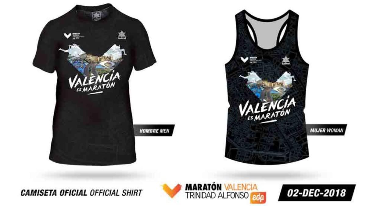 Esta es la camiseta de la Maratón de Valencia 2018
